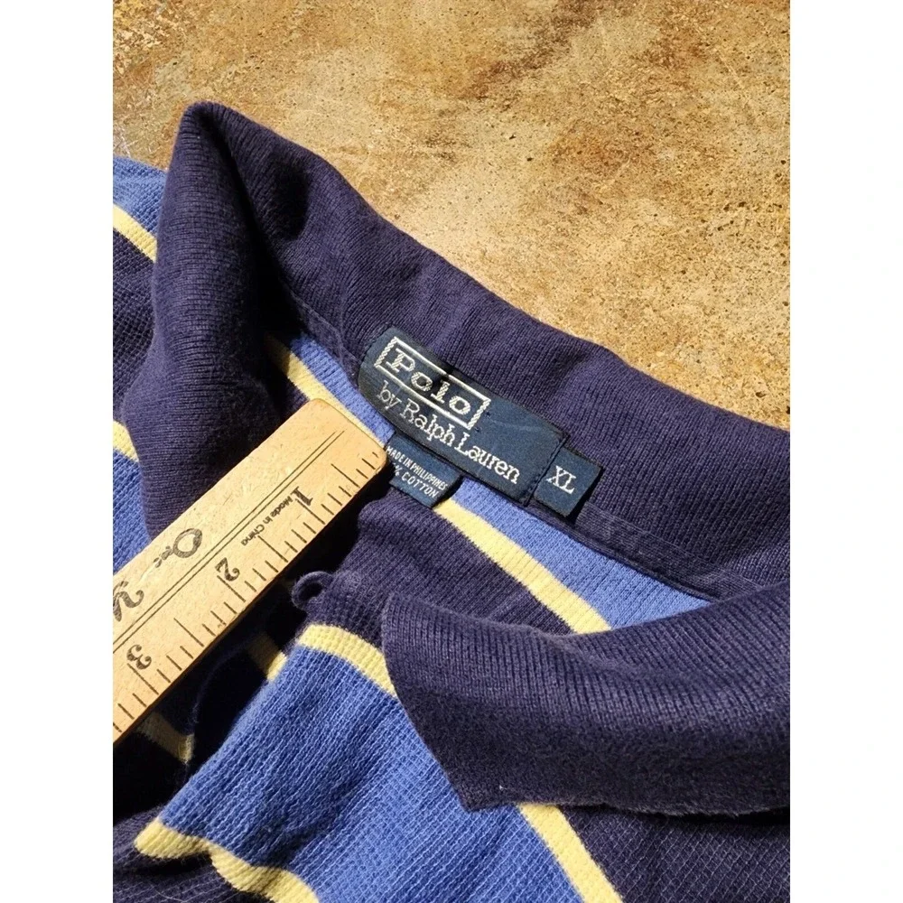 Vintage Polo‎ Ralph Lauren Striped Short Sleeve Shirt Sz XL **